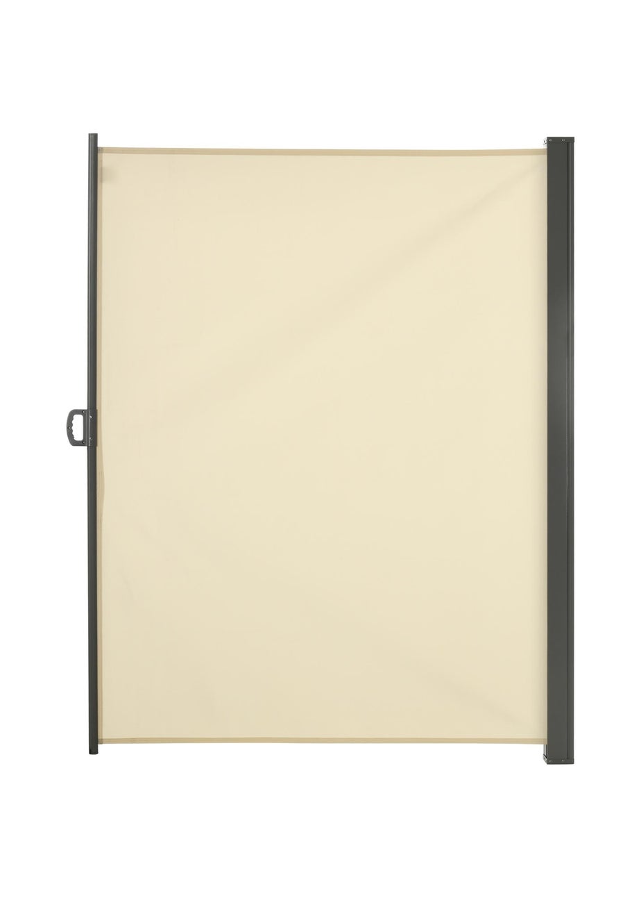 Outsunny Retractable Side Awning Screen Fence Patio Privacy Divider