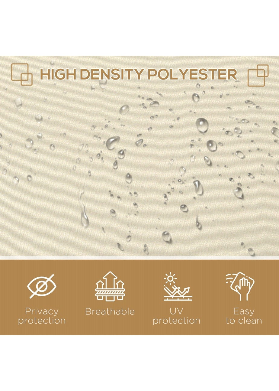 Outsunny Retractable Side Awning Screen Fence Patio Privacy Divider