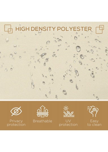 Outsunny Retractable Side Awning Screen Fence Patio Privacy Divider