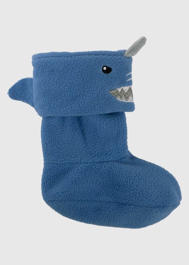 Totes Cirrus Blue Childrens Novelty Welly Liner