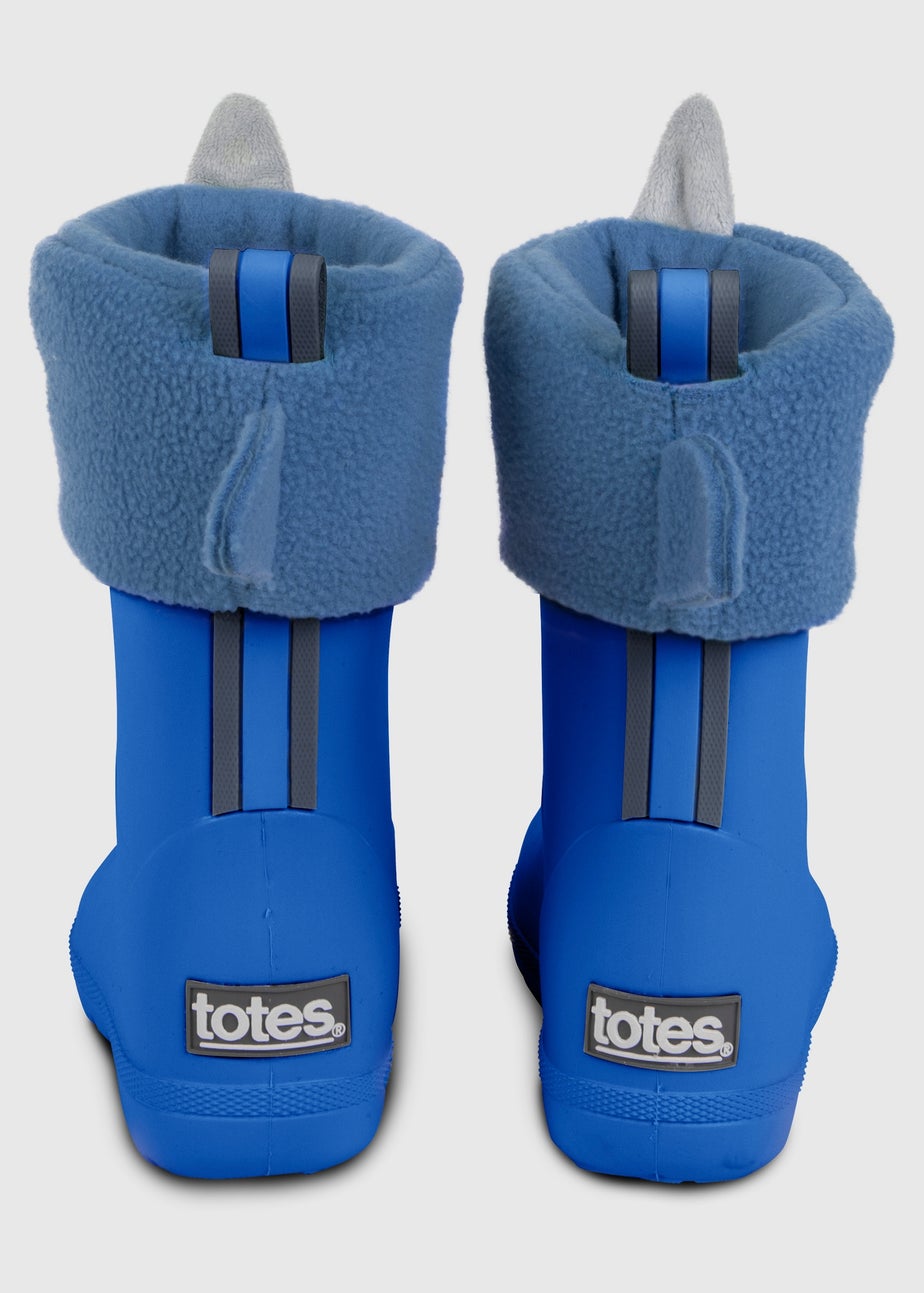 Totes Cirrus Blue Childrens Novelty Welly Liner