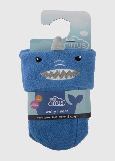 Totes Cirrus Blue Childrens Novelty Welly Liner
