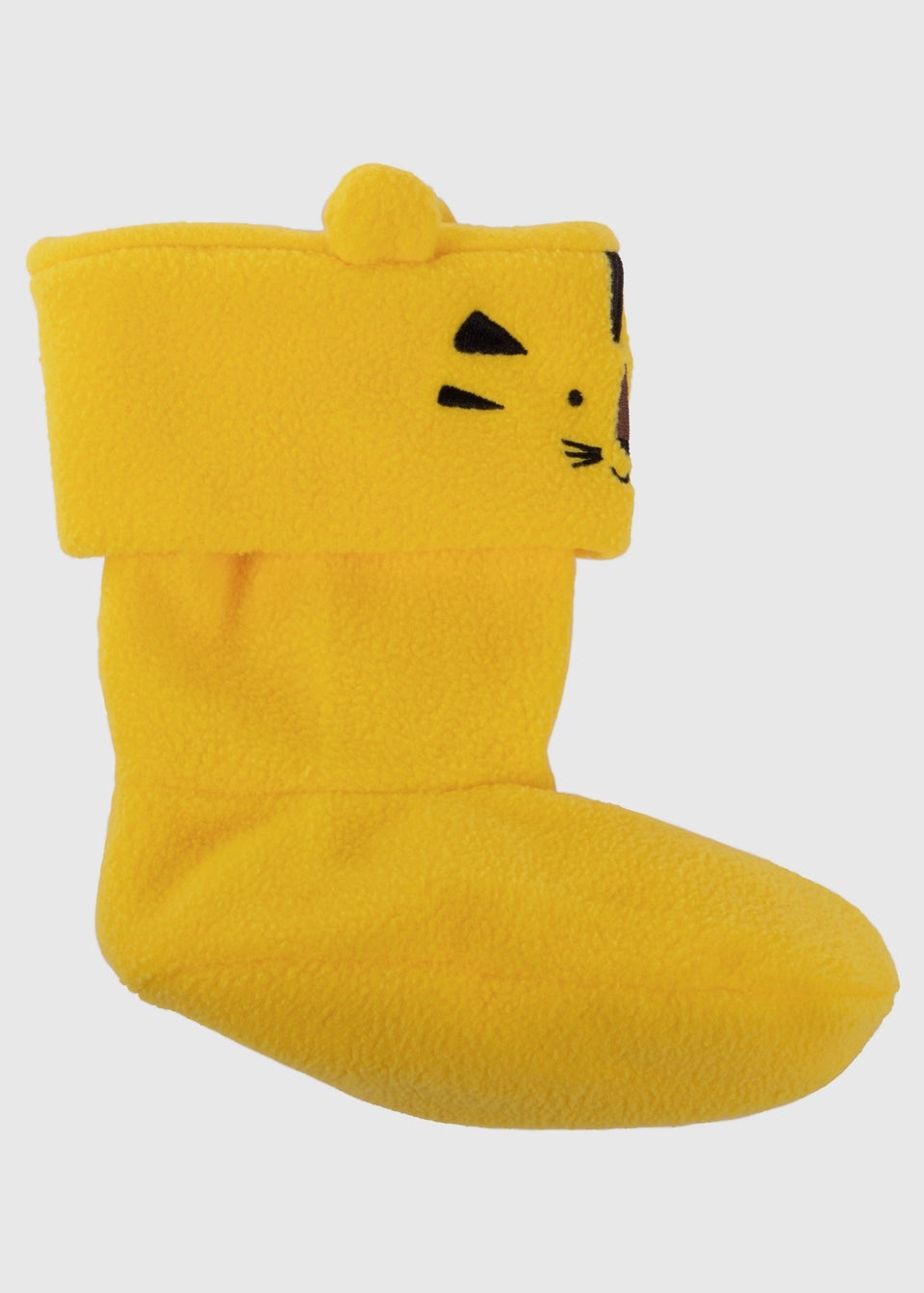 Totes Cirrus Yellow Childrens Novelty Welly Liner