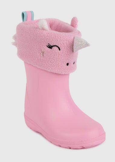 Totes Cirrus Pink Childrens Novelty Welly Liner