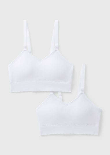 2 Pack Black & White Maternity Seamless Bras