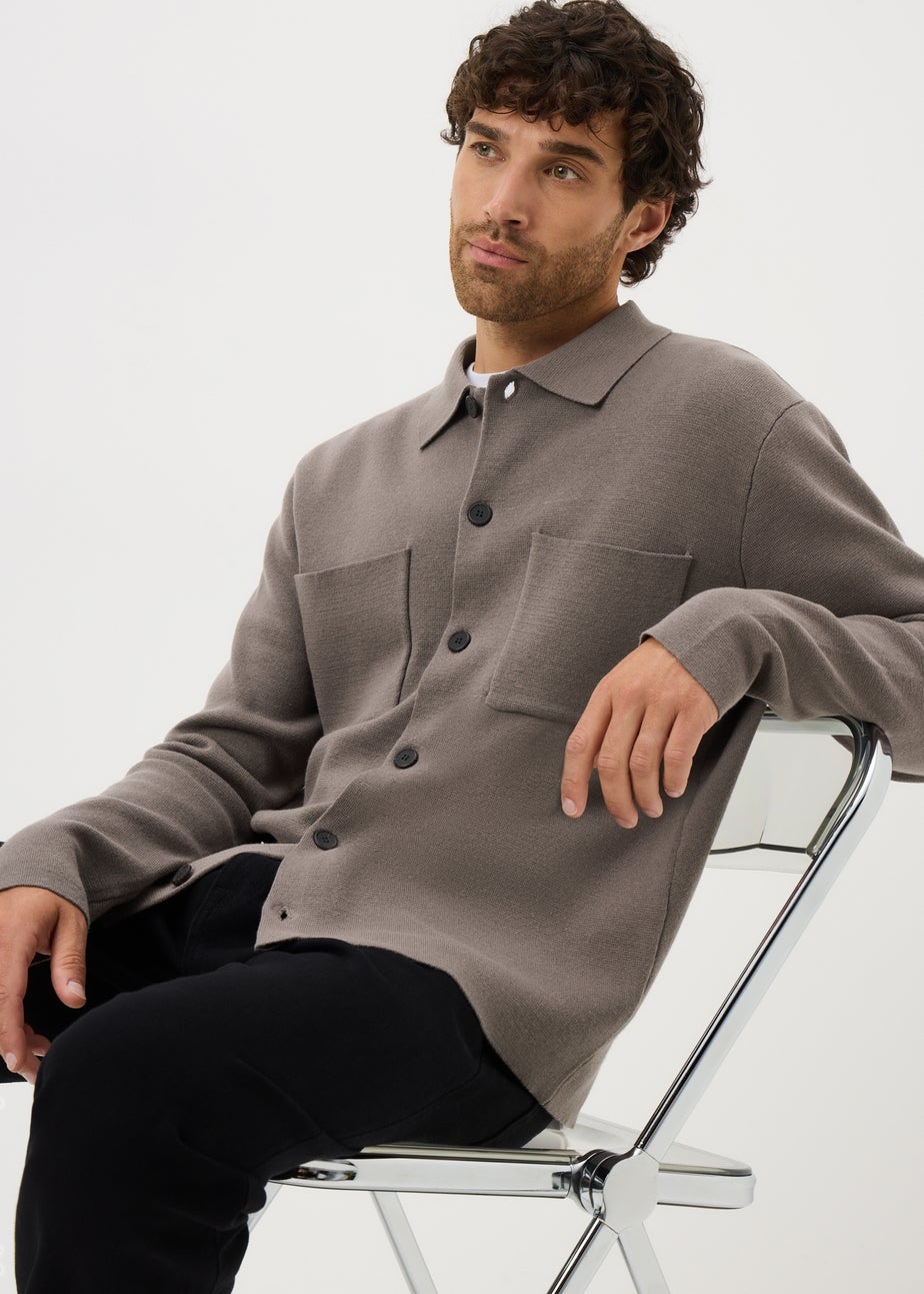 Stone Button Up Cardigan