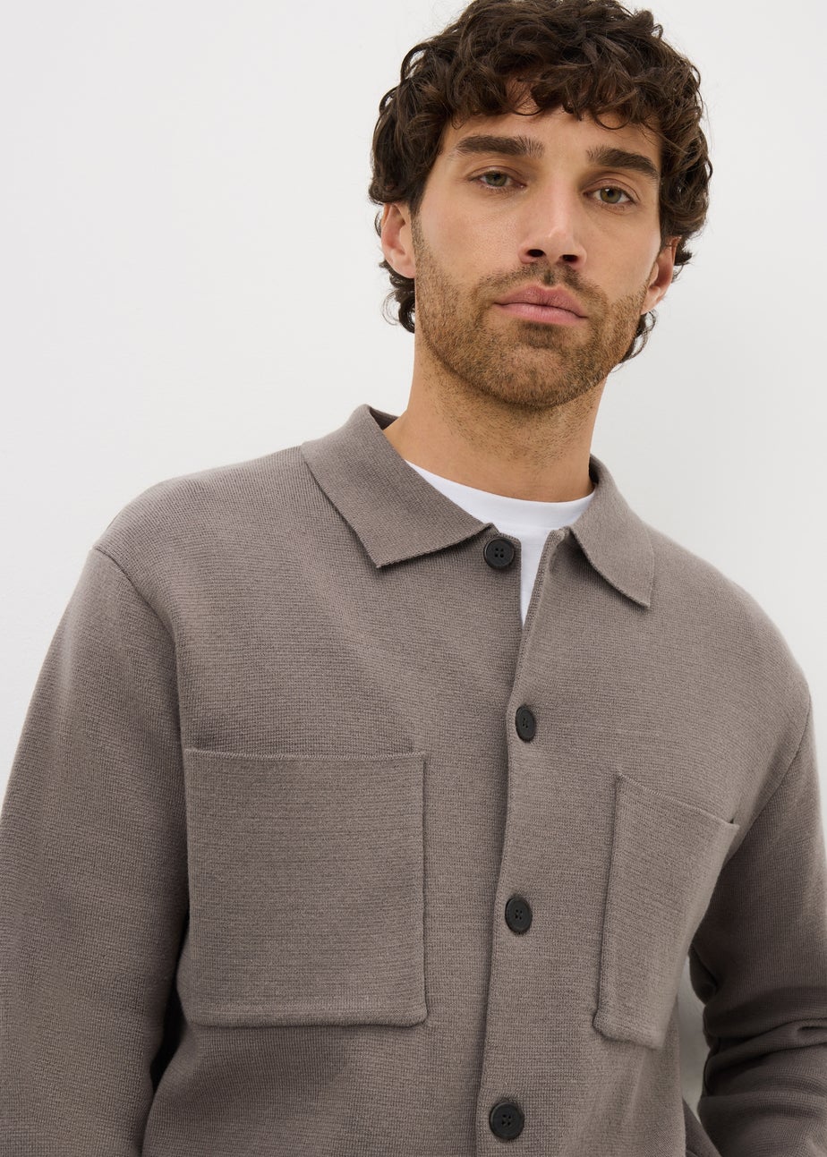 Stone Button Up Cardigan