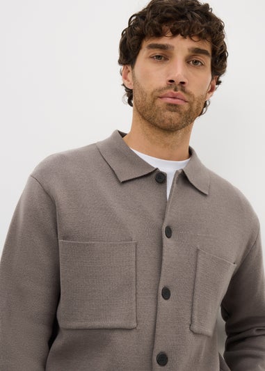 Stone Button Up Cardigan