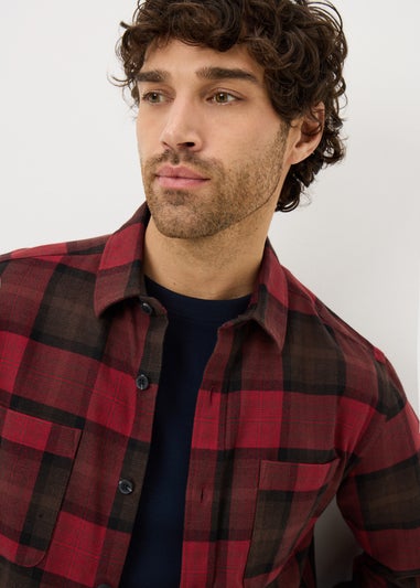 Burgundy Checked Grindle Shirt
