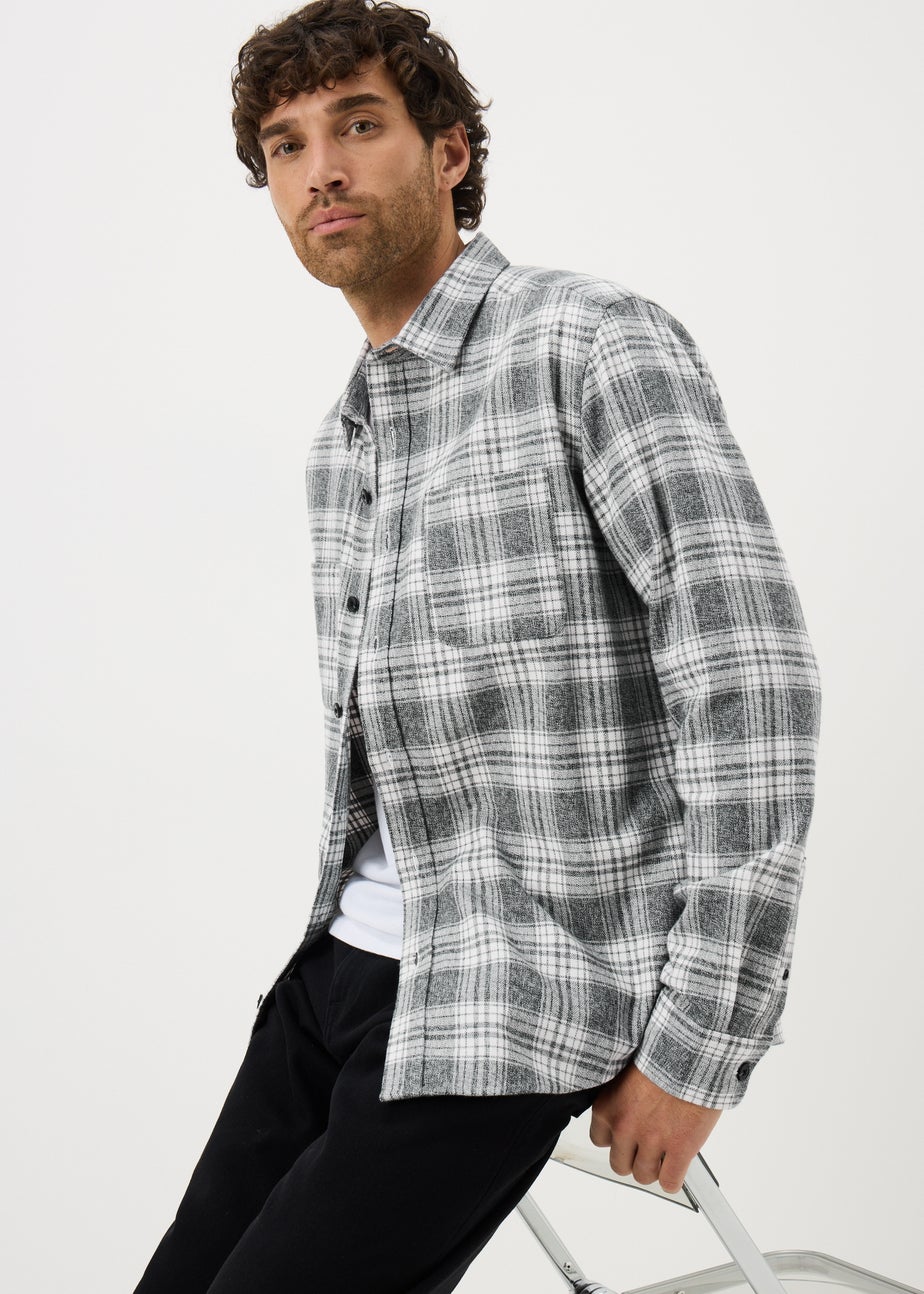 Grey Long Sleeve Grindle Check Shirt