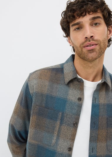 Navy Long Sleeve Grindle Checked Shirt
