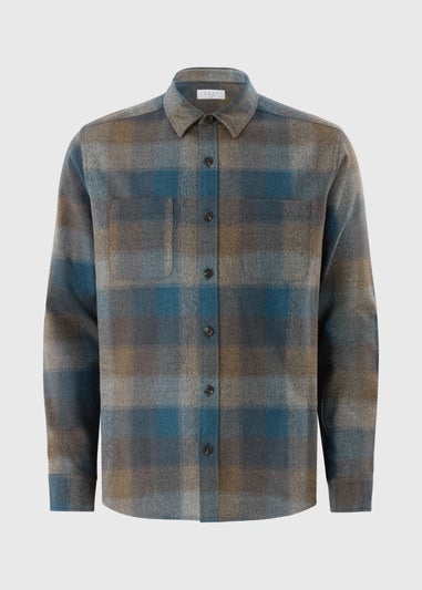 Navy Long Sleeve Grindle Checked Shirt