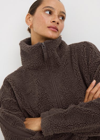 Chocolate Borg Zipped Jacket