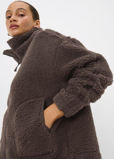 Chocolate Borg Zipped Jacket