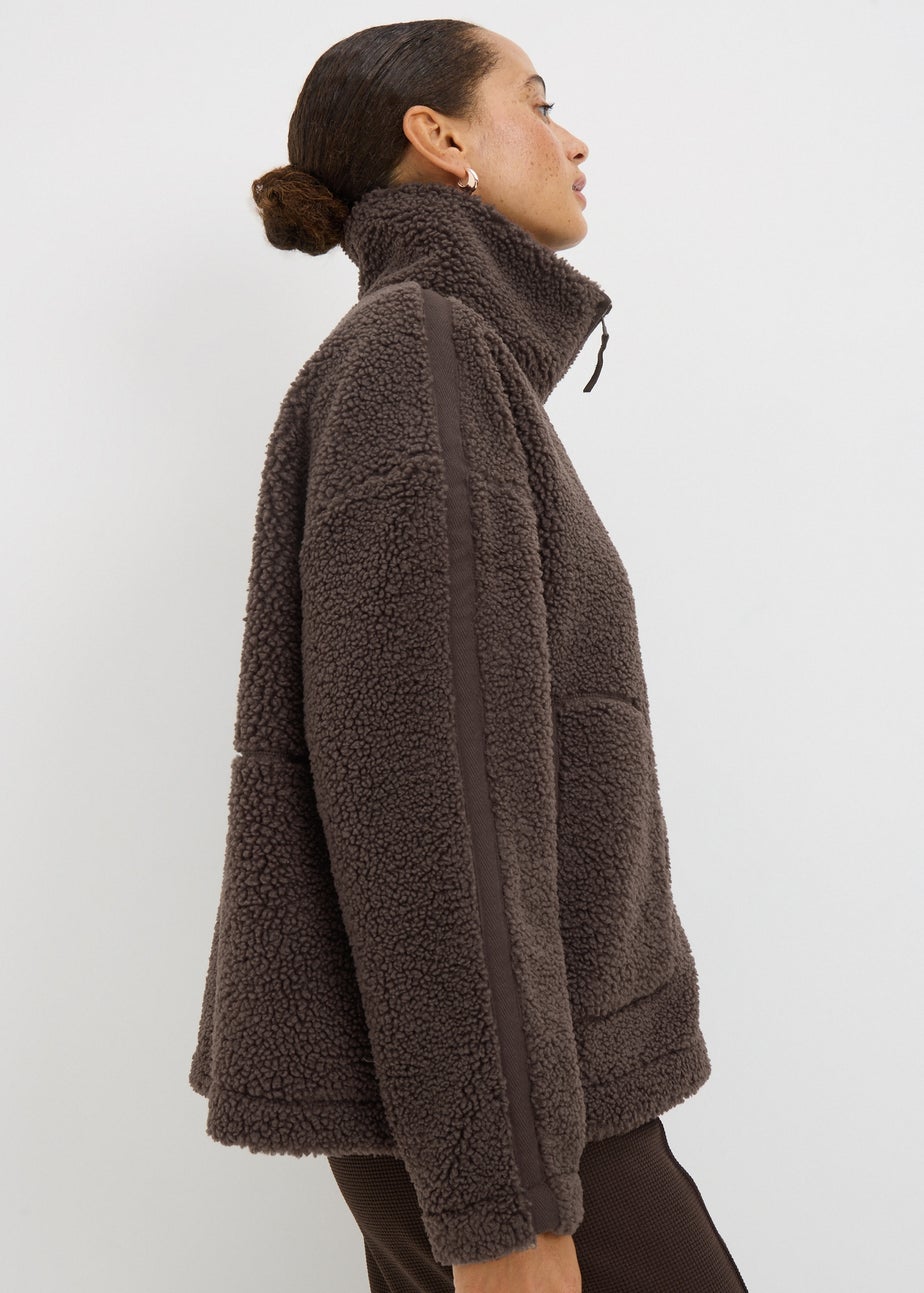 Chocolate Borg Zipped Jacket