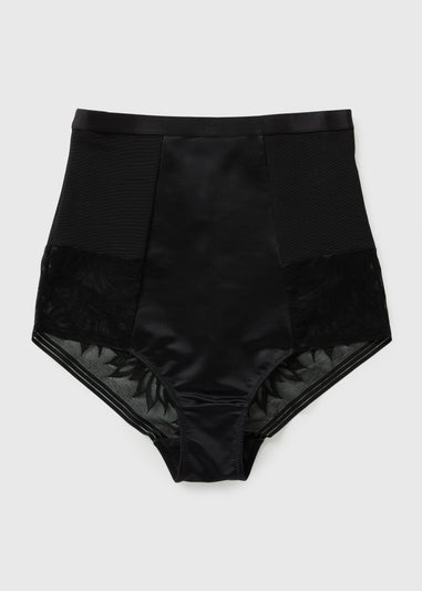 Black Firm Control Shaping Super High Waist Briefs