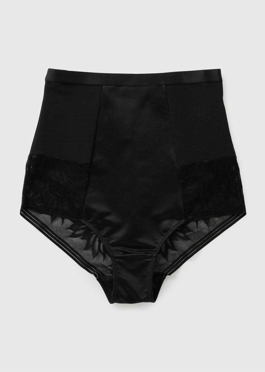 Black Firm Control Shaping Super High Waist Briefs