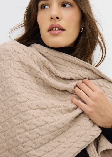 Stone Baby Cable Shawl