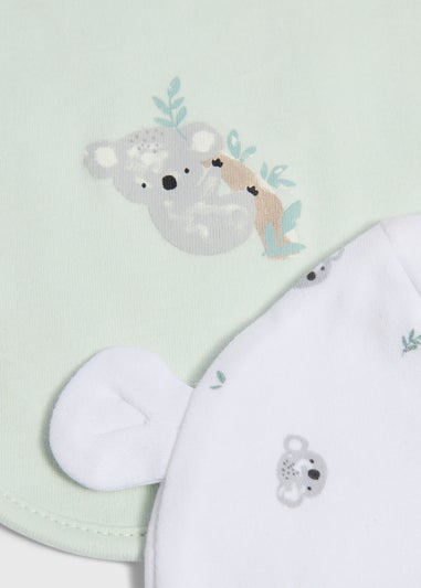 Baby Grey Koala Hat & Bib Set (Newborn-6mths)