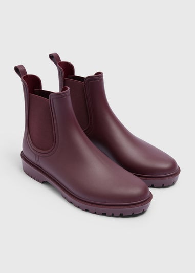 Burgundy Chelsea Wellies