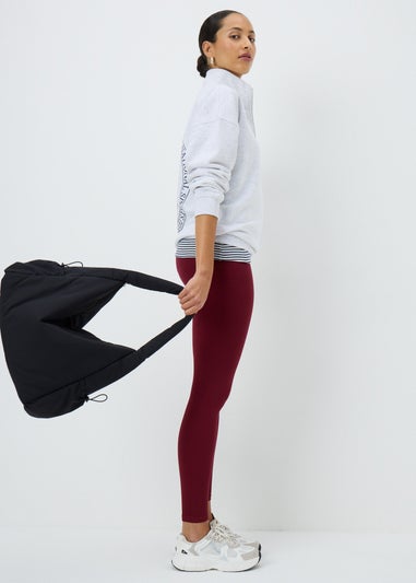 Burgundy Seamless Leggings
