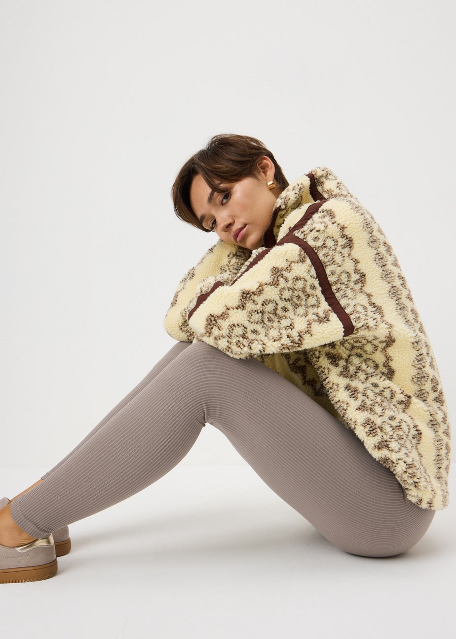 Beige Seamless Leggings