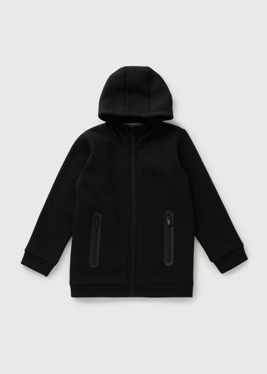 Boys Black Sports Zip Up Co Ord Jacket (7-15yrs)
