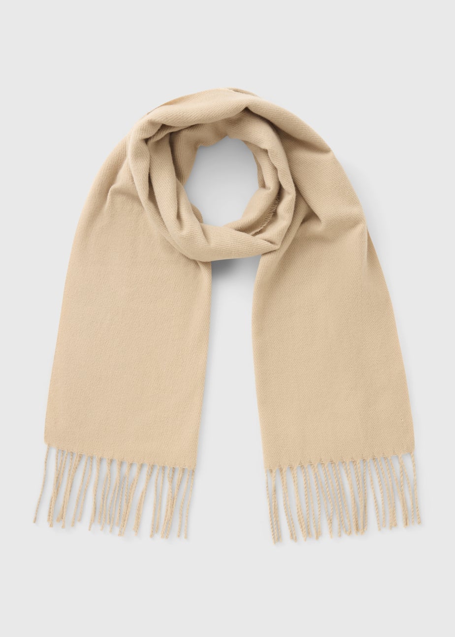 Stone Fringe Trim Scarf