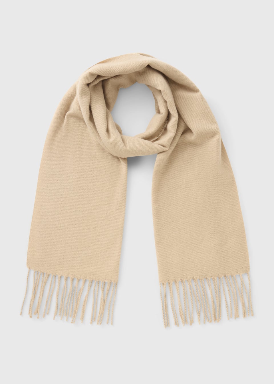 Stone Fringe Trim Scarf