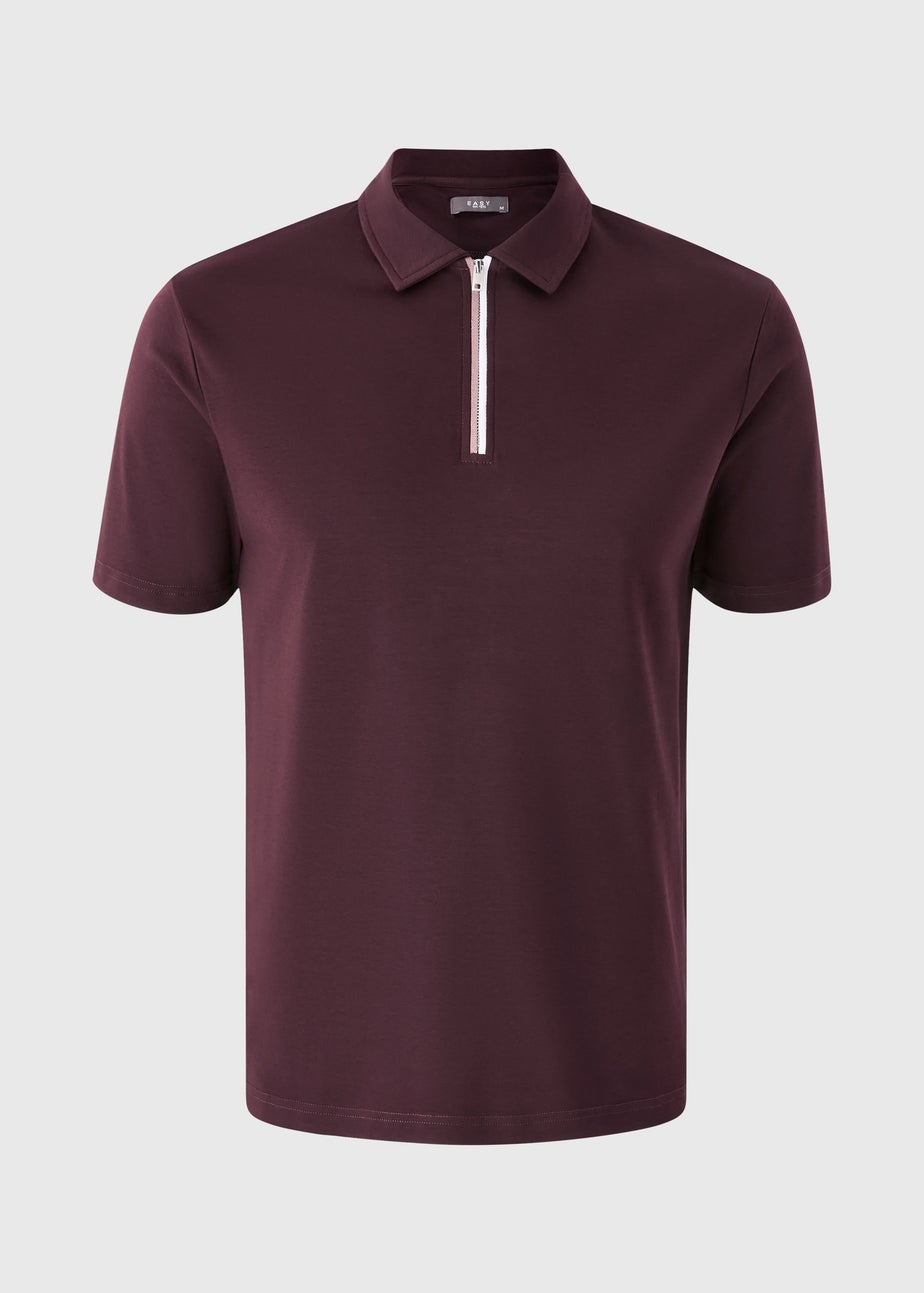 Purple Cotton Polo Shirt