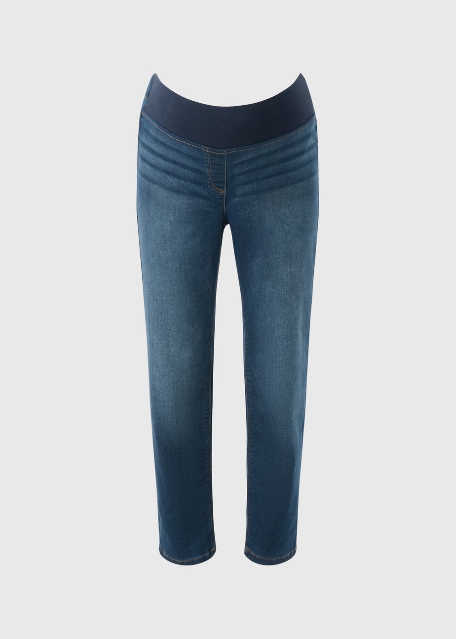 Darkwash Under The Bump Slim Fit Jeans