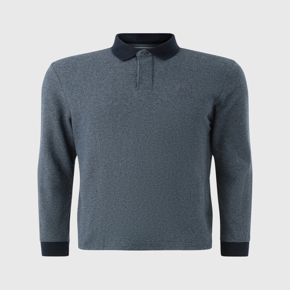 Navy Twist Polo Shirt