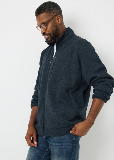 Lincoln Navy Full Zip Fleece