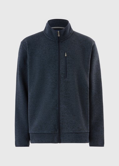Lincoln Navy Full Zip Fleece