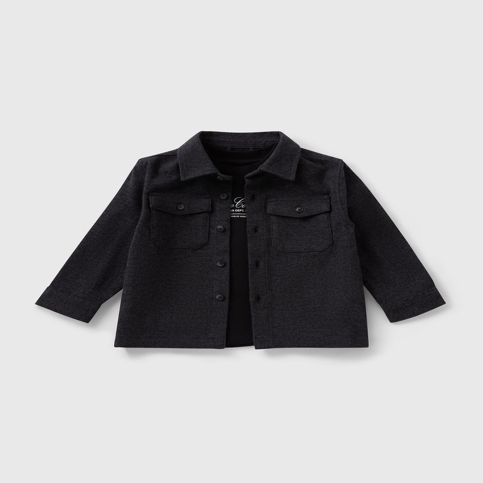 Boys Grey Studio Collection Shirt & T-shirt Set (1-7yrs)