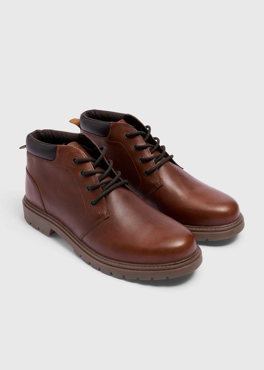 Brown Low Profile Leather Boots