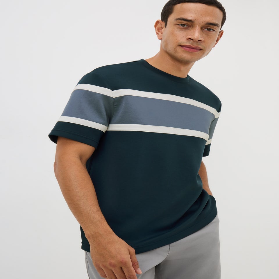 Navy Chest Panel T-Shirt