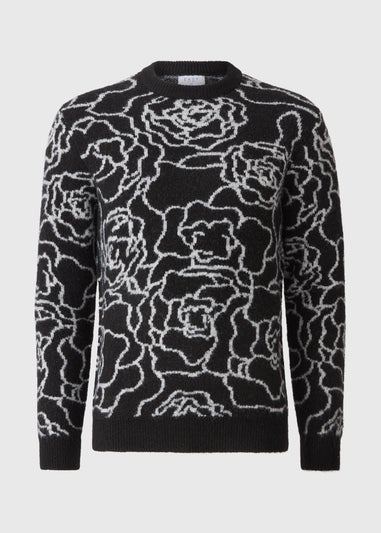 Black Abstract Design Jumper