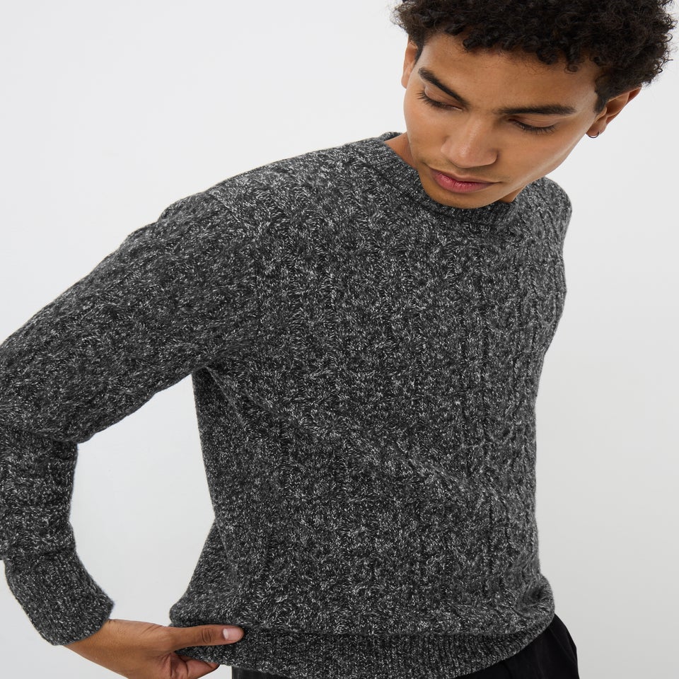 Black Mono Cable Jumper