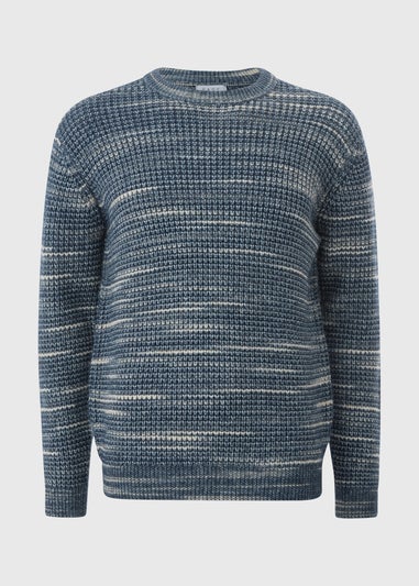 Space Dye Blue Long Sleeve Jumper