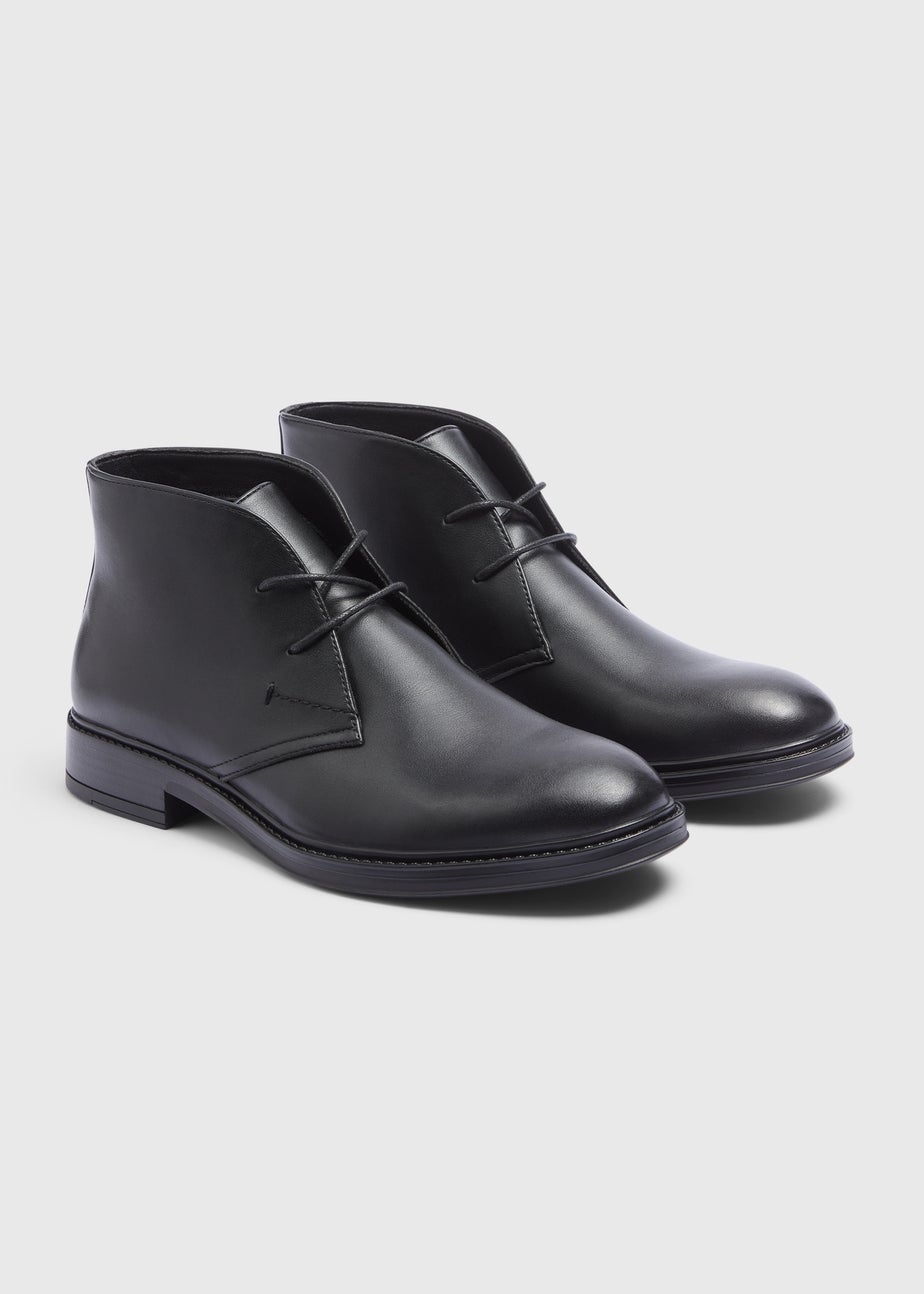 Black Smart Chukka Boots