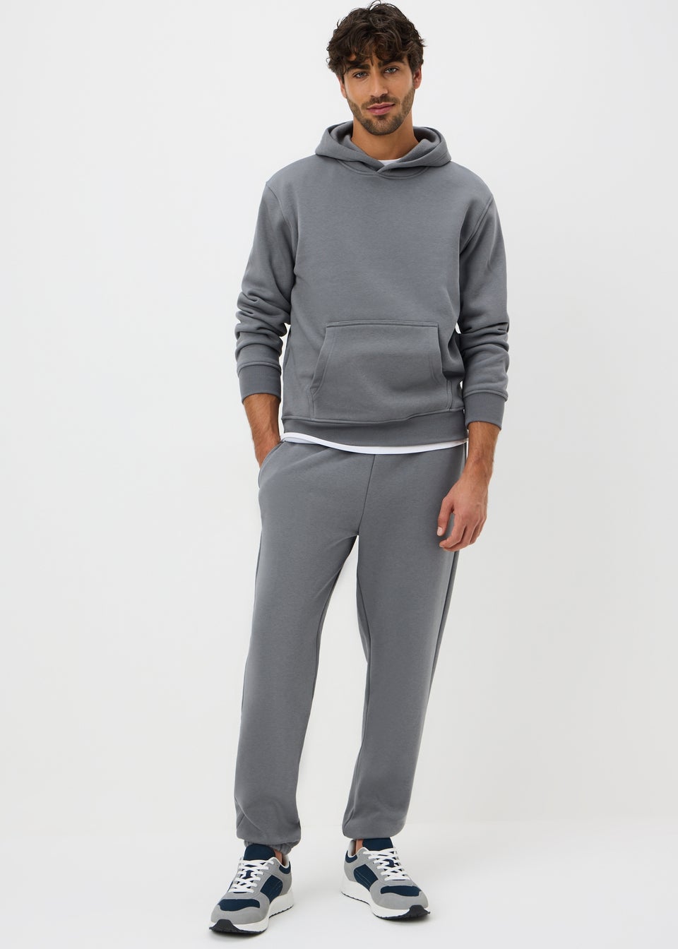 Grey Relaxed Fit Jogging Bottoms