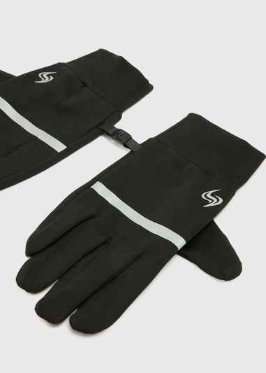 Souluxe Black Running Gloves