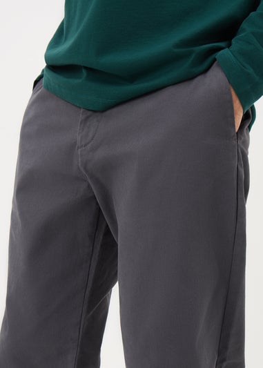 Grey Straight Chinos