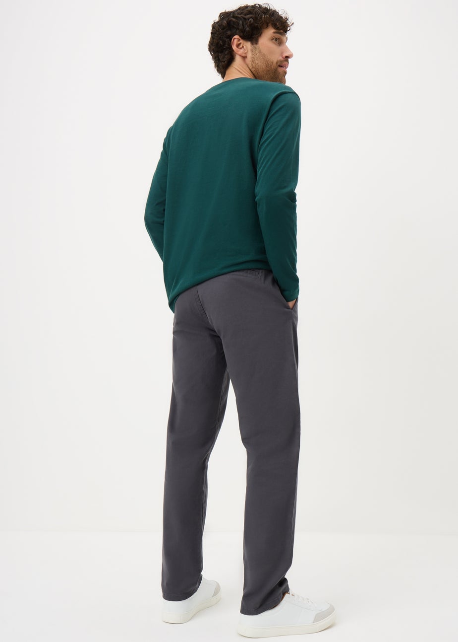 Grey Straight Chinos