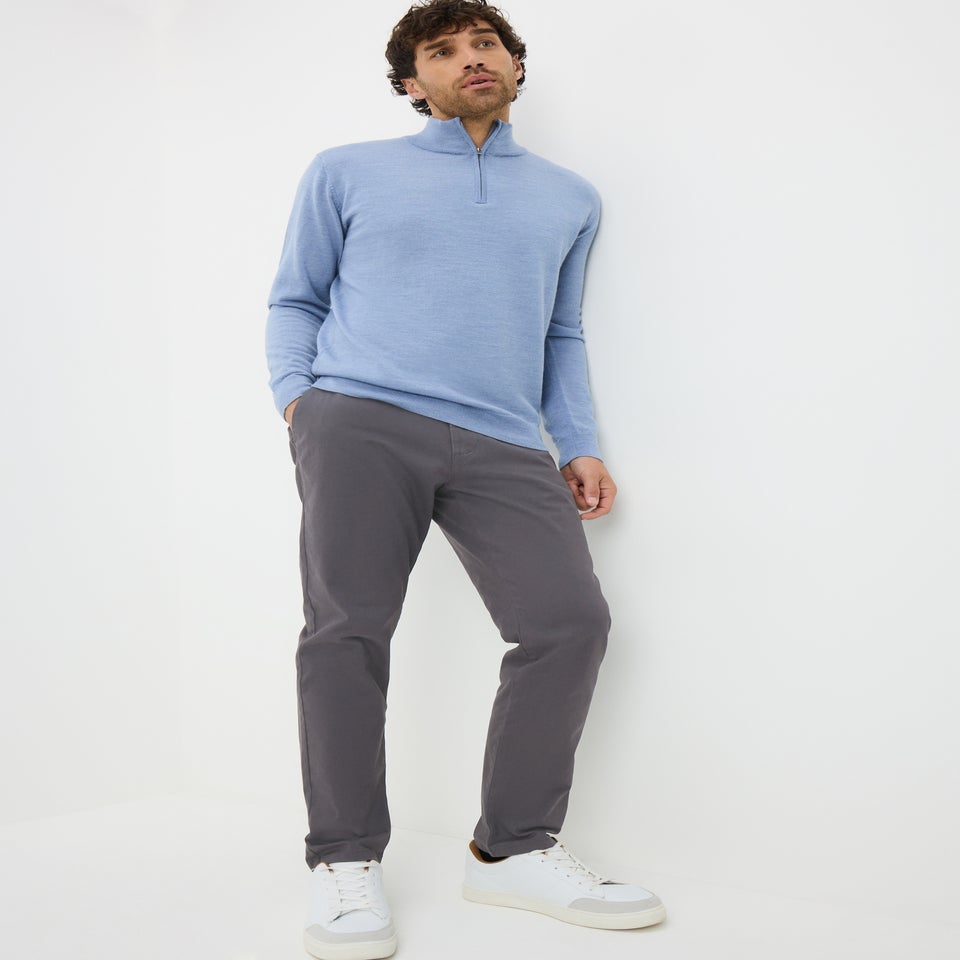 Charcoal Slim Fit Chinos