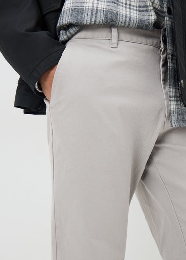 Light Grey Slim Fit Chinos