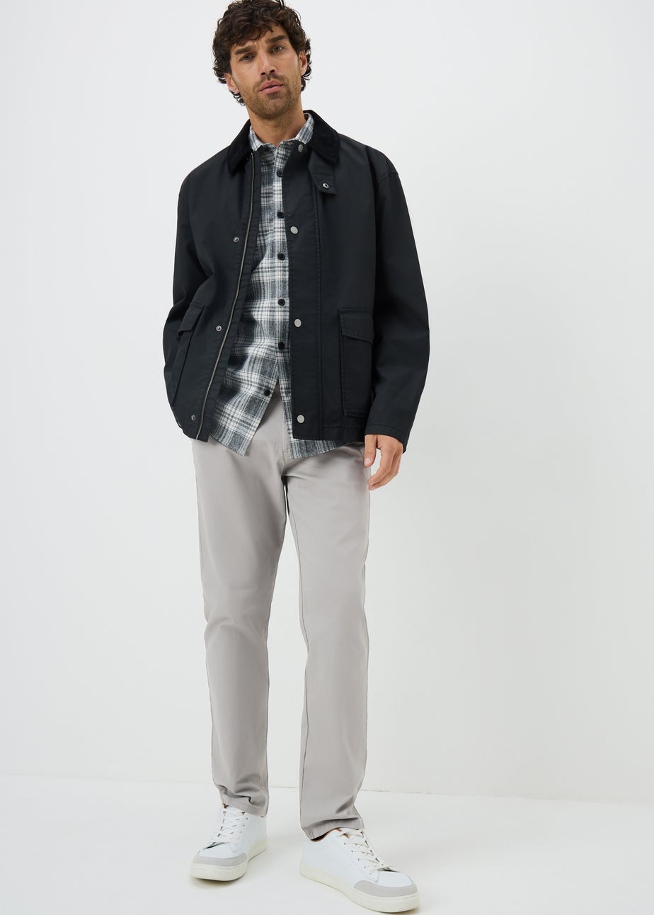 Light Grey Slim Fit Chinos