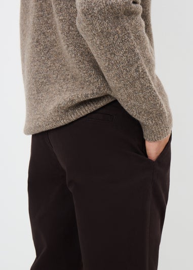 Dark Brown Slim Fit Chinos
