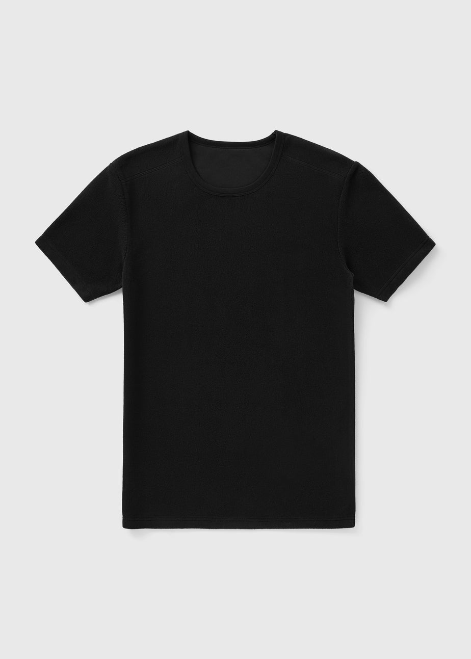 Black Microfleece T-Shirt